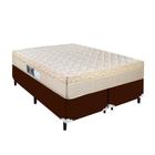 Cama Arezzo King Box Molas Ensacadas Marrom