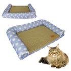 Cama Arranhador Gato Pet Felino Almofada Confortavel Esteira Resistente Animal de Estimaçao Macio Lavavel Aconchegante