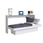 Cama Articulavel Horizontal C Estac Traba Solteiro 80 Latino Branco - Art in Móveis