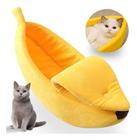 Cama Banana Para Cachorros E Gatos Em Pelúcia Pets Casinha Caminha para cachorro - Grande