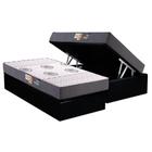 Cama Baú+Colchão Polar D45 Pérola Fort Black 88x188 - Colchões Polar