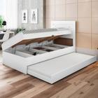 Cama baú com cama auxiliar Larissa Framar Branco