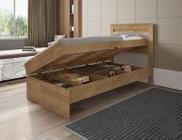 Cama Bau Solteiro Framar Larissa Naturalle off whit