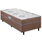 Cama Box Açucena Solteiro Ortopédica 88x188x47cm Ecotec Cor Marrom