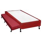 Cama Box Base Casal Com Auxiliar Semi Ortopedica Suede