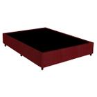 Cama Box Base Casal Suede 138 X 188cm - Genki Kenko