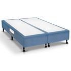 Cama Box Base Queen Poli Tecido Blue (158x198x23) - Castor