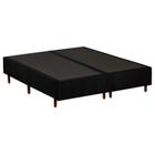 Cama Box Base Queen Universal Rústico Black (158x198x25) - Polar