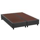 Cama Box Base Queen Universal Suede Gray (158x198x20) - Costa Rica