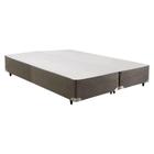 Cama Box Base Queen Velvet Gray (158x198x28) - Herval