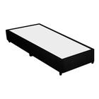 Cama Box Base Solteiro Chenille Black (88x188x25) - Plumatex