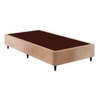 Cama Box Base Solteiro Sommier Linho Bege (88x188x30) - Ortobom