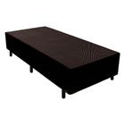 Cama Box Base Solteiro Universal Courano Black (88x188x24) - Luckspuma