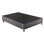 Cama Box Base Universal Casal Sommier Rústico Bordado Gray (138x188x30) - Paropas