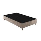 Cama Box Base Universal Solteiro Sommier Rústico Bordado Clean (96x203x30) - Paropas