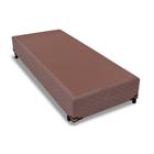 Cama Box Base Universal Solteiro Suede Brown (96x203x25) - Probel