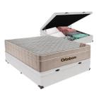 Cama + Box Bau Airtech Colchão Ortobom viuva SpringPocket