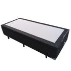 Cama Box Baú Blindado Solteirão AColchoes Poliéster Preto 49x96x203