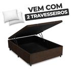 Cama Box Baú Casal 138x188x41cm Varias Cores OR - Nova Box