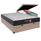 Cama Box Baú Casal Bege Orthopedic Comfort Ortopédico D33 138x188