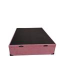 Cama Box Baú Casal Blindado Suede Rosé