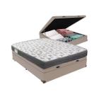 Cama Box Baú Casal Classic Iso 100 D33 138x188 Bege - Ortobom