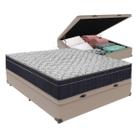 Cama Box Baú Casal + Colchão De Espuma D45 - Ortobom - Airtech 150 60x138x188cm