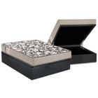 Cama Box Baú Casal: Colchão Espuma Ortobom D26 Physical Ultra Resistente Resistente+ Base CRC Suede Gray(138x188)