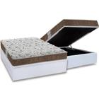 Cama Box Baú Casal: Colchão Espuma Probel D45 ProDormir Advanced + Base CRC Courano White(138x188)