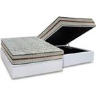 Cama Box Baú Casal: Colchão Molas Anjos MasterPocket Ensacadas Classic + Base CRC Courano White(138x188)