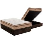 Cama Box Baú Casal: Colchão Molas Ensacadas Ortobom SuperPocket Celebrita + Base CRC Suede Brown(138x188)