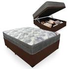 Cama Box Baú Casal + Colchão Ortobom Molas Ensacadas ISO SuperPocket 138x188x67