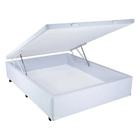 Cama Box Baú Casal Sintético branco 38x138x188