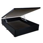 Cama Box Baú Casal Sintético Preto 38x138x188 - RR COLCHOES