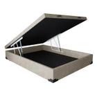 Cama Box Bau Casal Suede(1.38X1.88)