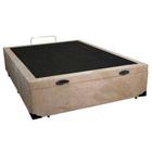 Cama Box Baú Casal Suede Sereneprime Bege 138x188x44