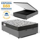 Cama Box Baú com Colchão de Espuma D33 Ortobom ISO 100 Viúva 128cm