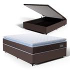 Cama Box Baú com Colchão de Espuma D33 Pillow Top Comfort Luxo Casal 138cm