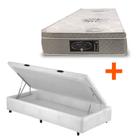 Cama Box Bau Cosmopolita Solteiro Antigo com Colchão Dabe Premium Euro - Molas Ensacadas - Solteiro Antigo - 078x188