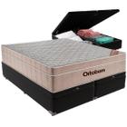 Cama Box Baú e Colchão Airtech SpringPocket Molas Ensacadas Queen Ortobom