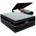 Cama Box Baú e Colchão Elegant Molas Ensacadas King Ortobom