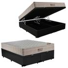 Cama Box Bau King + Colchão de Molas Ensacadas Airtech Spring (193x203x65) - Ortobom