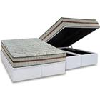 Cama Box Baú Queen: Colchão Molas Anjos MasterPocket Ensacadas Classic + Base CRC Courano White(158x198)