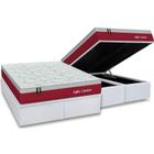 Cama Box Baú Queen: Colchão Molas Ensacadas Orthoflex MasterPocket Agility Confort + Base CRC Courano White(158x198)