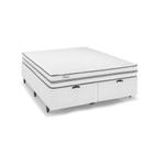 Cama Box Baú Queen Herval Parma, 68x158x198 cm, Branco