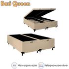 Cama Box Baú Queen Reforçada em Cori Premium com 158cm de Largura e 198cm de Comprimento