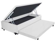 Cama Box Baú Solteiro 3 em 1 Auxiliar Bicama Espuma 88x188x44cm Vstore