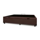 Cama Box Baú Solteiro Linhão Marrom com 78cm de largura