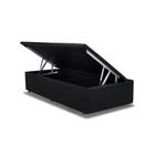 Cama Box Baú Solteiro Universal Courano Nero Black (88x188x35) - Ortobom