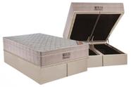 Cama Box Baú Super King + Colchão Airtech Springpocket (193X203X64) Ortobom